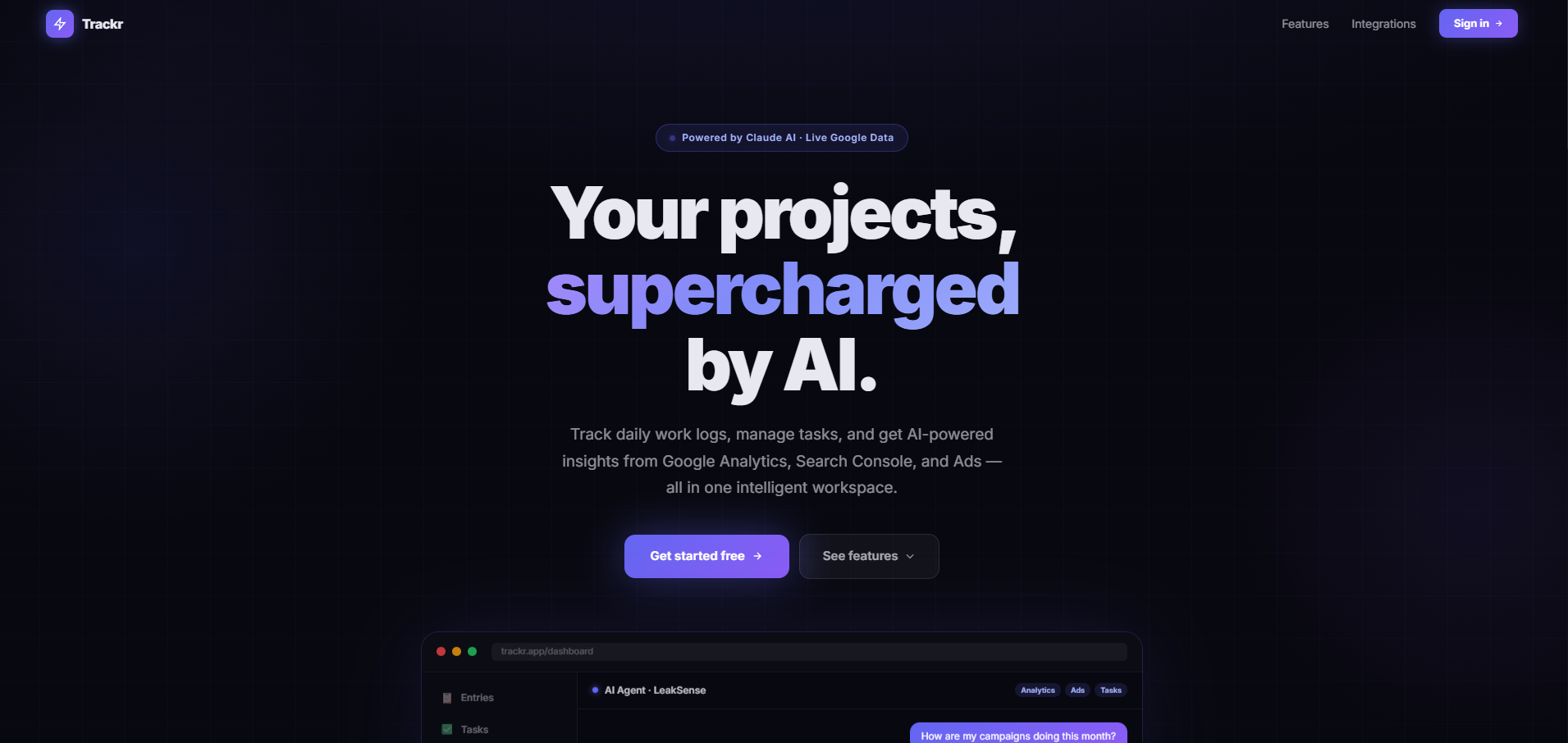 Project Tracking Dashboard