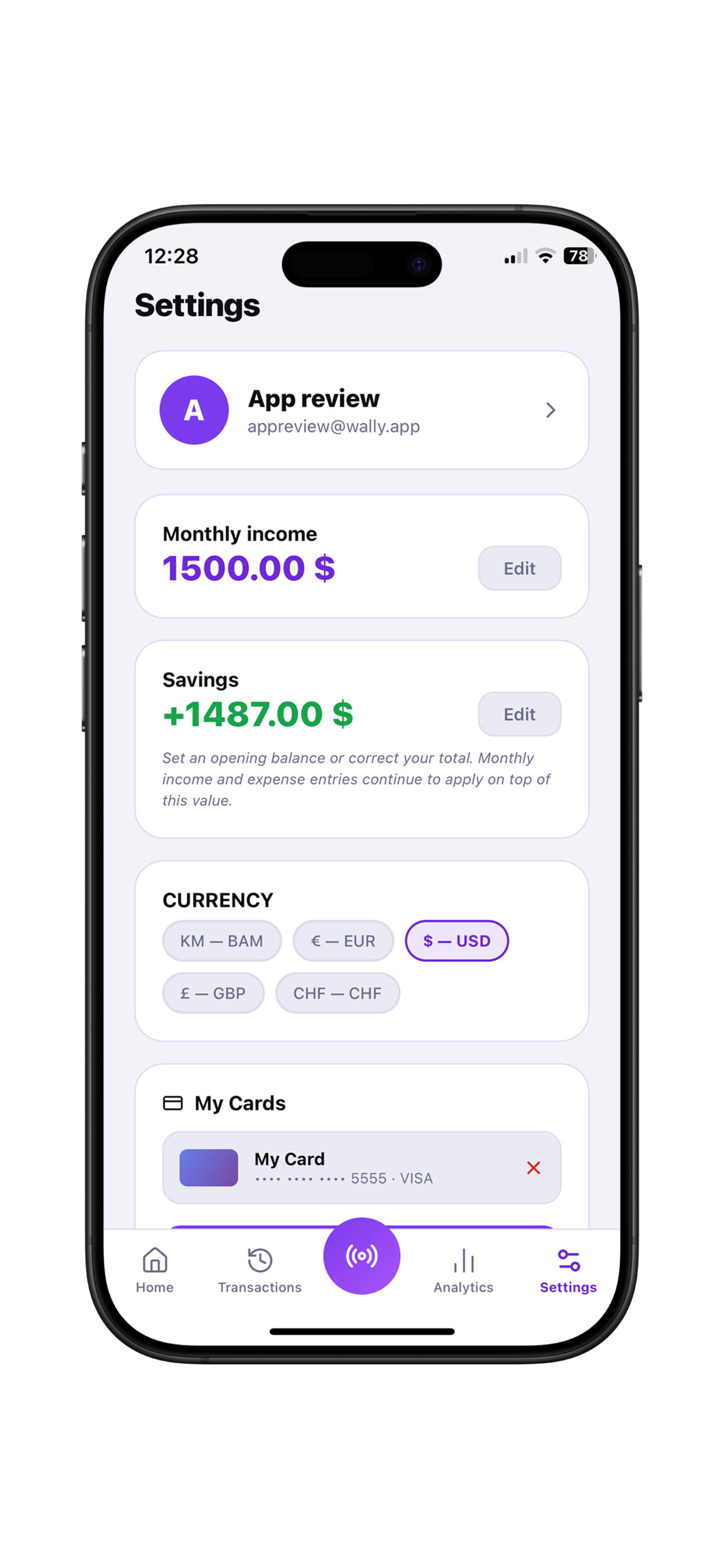 Wally app screenshot 10